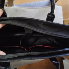 黒 ビジネスバッグ 通勤 ショルダー トート2wayの画像