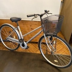 26インチ　自転車　シルバー