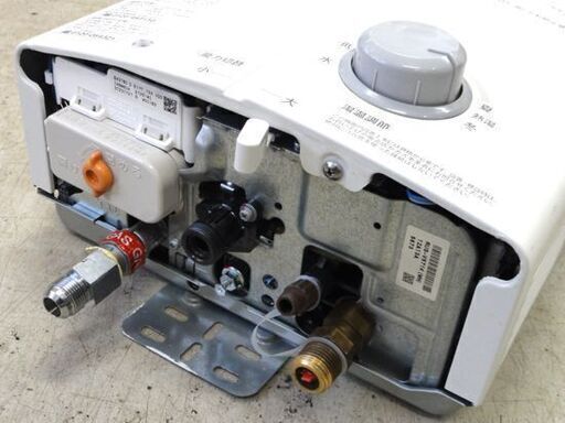 現状品 Rinnai 都市ガス用 ガス小型湯沸器 2022年製 RUS-V51XTK(WH) ホワイト 元止め式 リンナイ 札幌市 中