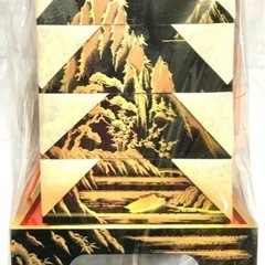未開封 ほぼ新品 雛人形 重箱 金 ひな人形 雛道具 雛飾りの画像
