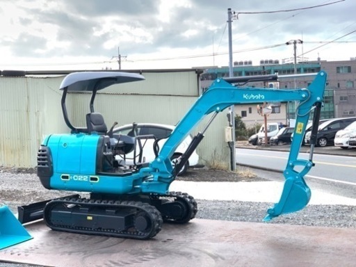 クボタ　ミニユンボ　K-022  油圧ショベル　倍速付き　操作パターン切り替え可能　2tクラス　下取りOK