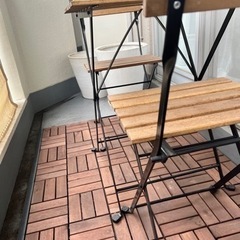 IKEA フロアデッキ 椅子(RUNNEN ルッネンTÄRNÖ テルノー)の画像
