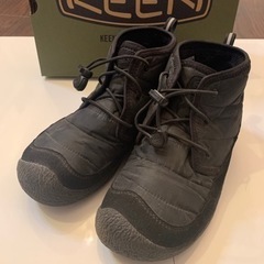 KEEN 22.5cm kids ブラックブーツ