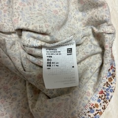 UNIQLO ベビー花柄ワンピース　80サイズの画像