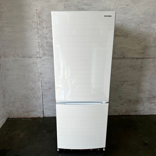 【IRIS OHYAMA】 アイリスオーヤマ 冷凍冷蔵庫 2ドア 容量154L 冷凍室43L 冷蔵庫111L IRSN-15A-WE 2020年製