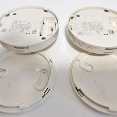 【中古】電池切れ2台セットねつ当番＆けむり当番National火災警報器の画像