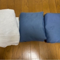 ブルーカーテンレース４枚セット100x178