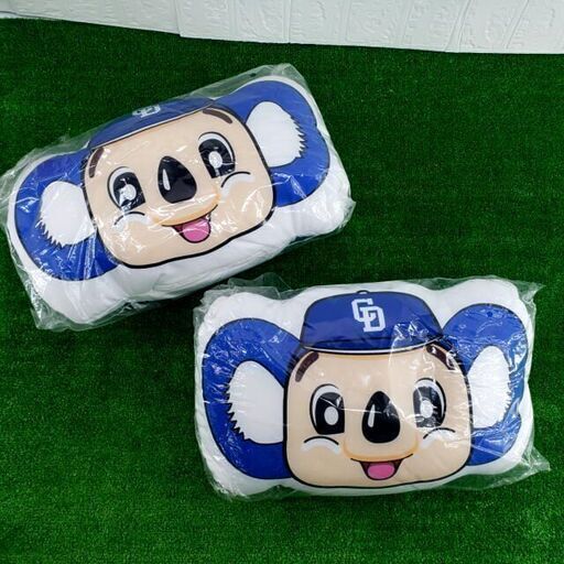 非売品  新品 2個セット 中日ドラゴンズ 3Way ドアラ ビーズ クッション