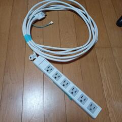 電源タップ　５口　5メートルの画像