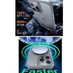 TORRAS iPhone15pro用ケース 半透明 マグネット搭載 耐衝撃の画像