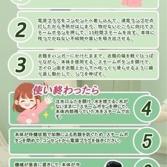 スチームアイロン【20秒でスチーム噴射】衣類スチーマー ハンガーにかけたまま シワ伸ばし パワフル 軽量 コンパクト 消臭 除菌 家庭用 旅行用 (グリーン)の画像