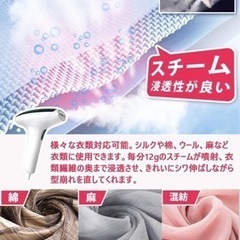 スチームアイロン【20秒でスチーム噴射】衣類スチーマー ハンガーにかけたまま シワ伸ばし パワフル 軽量 コンパクト 消臭 除菌 家庭用 旅行用 (グリーン)の画像