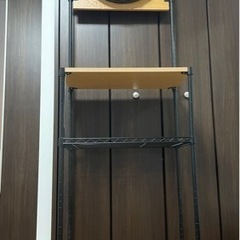 ダーツボード付きアイアンラック