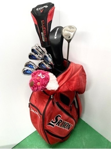 【レディース！】◆Callaway キャロウェイ◆ゴルフクラブセット + SRIXON スリクソン キャディバッグ+付属品多数付き