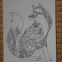 大人の塗り絵はがきの画像