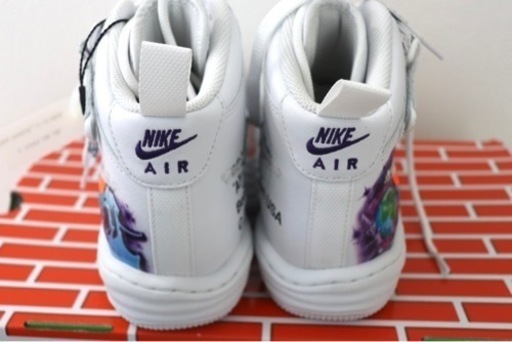 26cm靴/バッグ 靴 スニーカーOff-White × Nike Air Force 1 Mid "Graffiti"オフホワイト × ナイキ エアフォース1 ミッド "グラフィティ