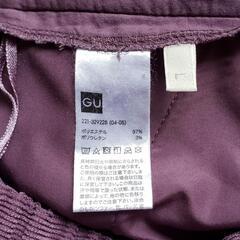 GU　コーデュロイパンツ　パープル　L　中古の画像