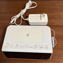 エンジニアリング　YACWC278J1W　ワイヤレス充電器付きラジオ時計の画像