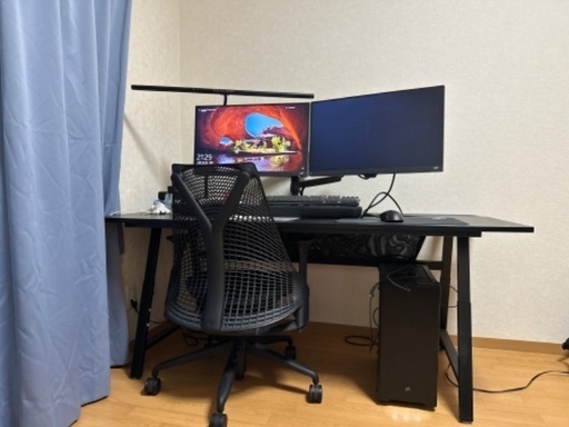 【値下げしました】UTESPELARE ウーテスペラレ 160×80 デスク パソコンデスク ゲーミングデスク IKEA