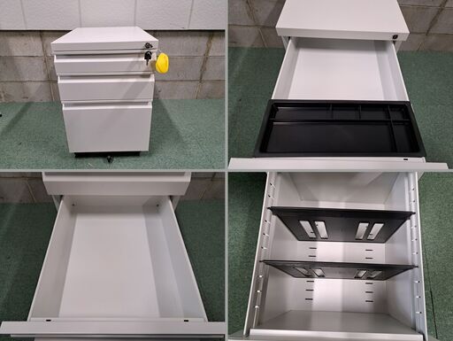 オフィスコム 事務机 平机 袖机 椅子 3点セット 事務用品 幅120cm×奥行70cm×高さ70cm