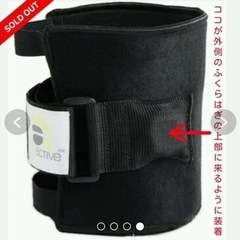 本日限定値下げ【美品】膝下に巻く坐骨神経痛サポーターの画像
