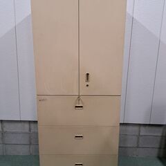 内田洋行 キャビネット 書庫 大型 3段引出 収納棚 事務用品 ...