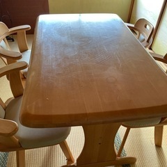 4人掛けダイニング椅子、テーブルセット
