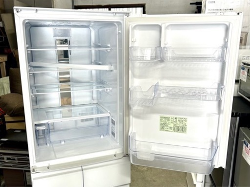 札幌引取り歓迎 美品 22年製 シャープ SHARP 412L 5ドア冷蔵庫 SJ-G417J-W どっちもドア 札幌引取り歓迎 美品 22年製 シャープ SHARP 412L 5ドア冷蔵庫 SJ