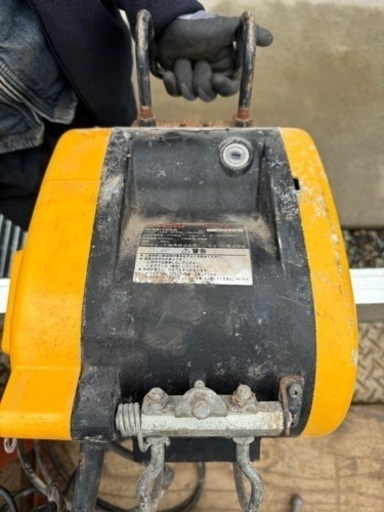 ▼RYOBI リョービ ウインチ WI-125 動作OK 耐荷重130kg 揚程20m