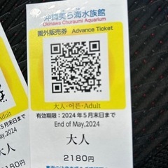 値下げ！！美ら海水族館チケットセットの画像