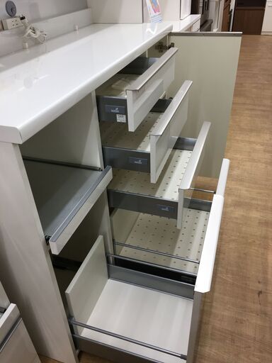 ★ジモティ割あり★ パモウナ 食器棚  W140×D50×H204 クリーニング済み SJ5362