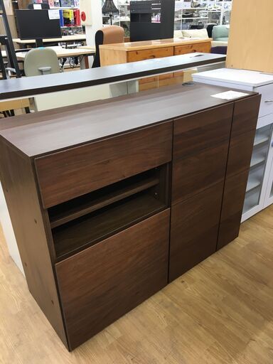 ★ジモティ割あり★  レンジ台  W110×D44×H86 クリーニング済み SJ5363