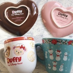 ダッフィー　シェリーメイ　スーベニアプレート　スーベニアマグカップ　まとめ売りの画像