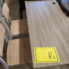 J4518　ダイニングテーブルセット　椅子2脚付き　ナチュラル　クリーニング済　【リユースのサカイ柏店】　