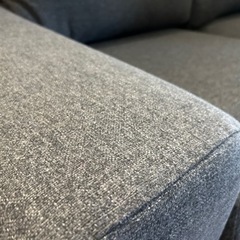 IKEA 2人掛けソファ　グレー※カバー洗濯可能の画像