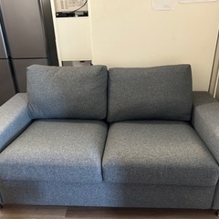 IKEA 2人掛けソファ　グレー※カバー洗濯可能の画像