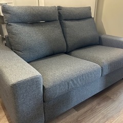 IKEA　3人掛けソファ　グレー※カバー洗濯可の画像
