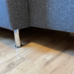 IKEA　3人掛けソファ　グレー※カバー洗濯可の画像