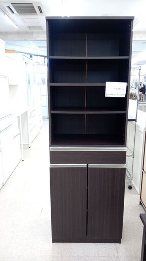 特別値引き★ジモティ割あり★  食器棚 ブラウン H178×D40×W59.5 クリーニング済み TJ4996