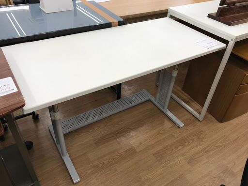 ★ジモティ割あり★ バウヒュッテ 昇降デスク ホワイト H60×W120×D55 クリーニング済み KJ4752