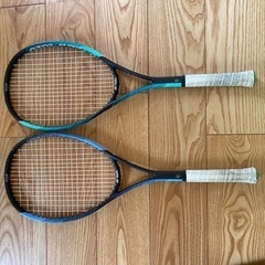 7点セット❗️YONEX NANO FORCE 靴ありソフトテニス用ラケット3本 軟式 袋