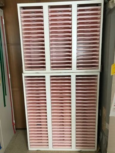 ほぼ未使用　病院　医療　カルテ　ファイル　棚　ユニットカルテ整理棚