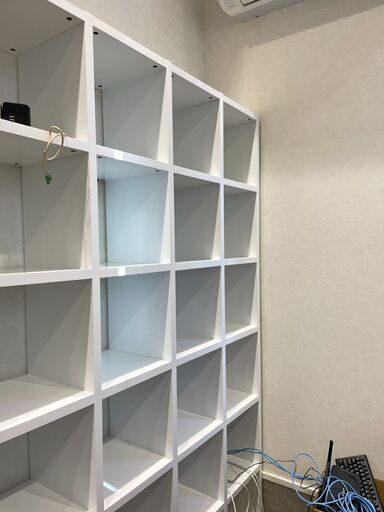 【大幅値下げ中】ディノス　オープンシェルフ　ホワイト　横約151㎝　高さ約187㎝　奥行き約34㎝