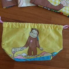 ☆おさるのジョージ☆お弁当袋&ナフキン☆の画像