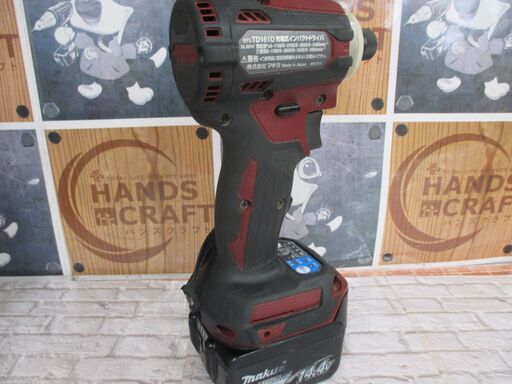 マキタ　makita　TD161DGXAR　インパクトドライバ　バッテリ14.4V二個/充電器付き　中古品　【ハンズクラフト宜野湾店】