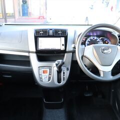 乗出し価格!! 車検2年付 ムーヴカスタム 25年式 14.4万km 修復歴無し スマートキー ナビ 禁煙車 全国名変無料 諸費用コミコミ!の画像
