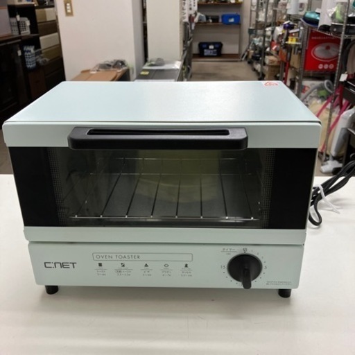 O2403-828 Cnet オーブントースター SOT902LBL 2019年製 取説なし パステルブルー 汚れあり 中古