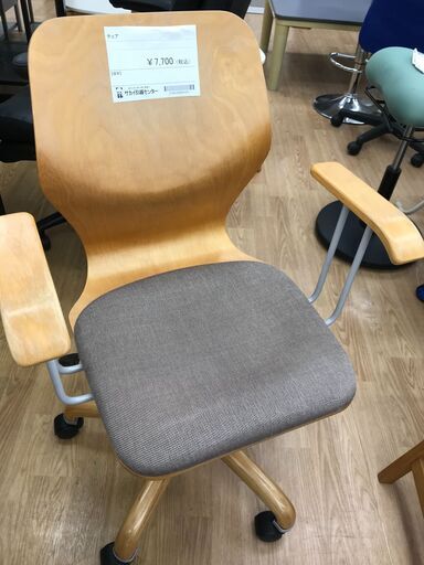 ★ジモティ割あり★  チェア ナチュラル H×W×D クリーニング済み KJ4757