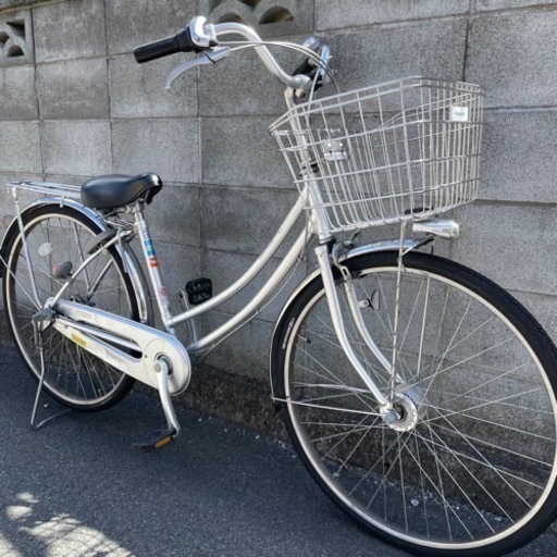 【都内/千葉】ブリヂストン自転車27インチ カゴ/鍵/オートライト/6段変速 定価4.1万円