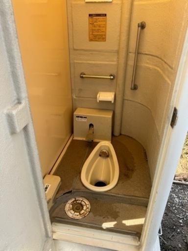 仮設トイレ　和和式　小便一体式
